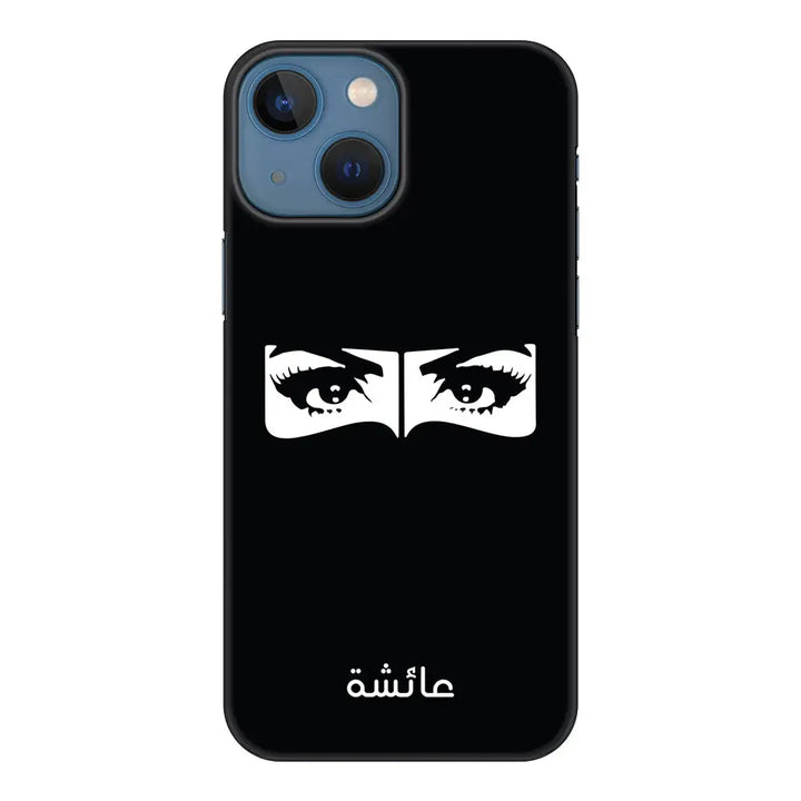 Apple iPhone 13 Mini / Snap Classic Custom Name Niqabi Eye, Phone Case - Stylizedd.com