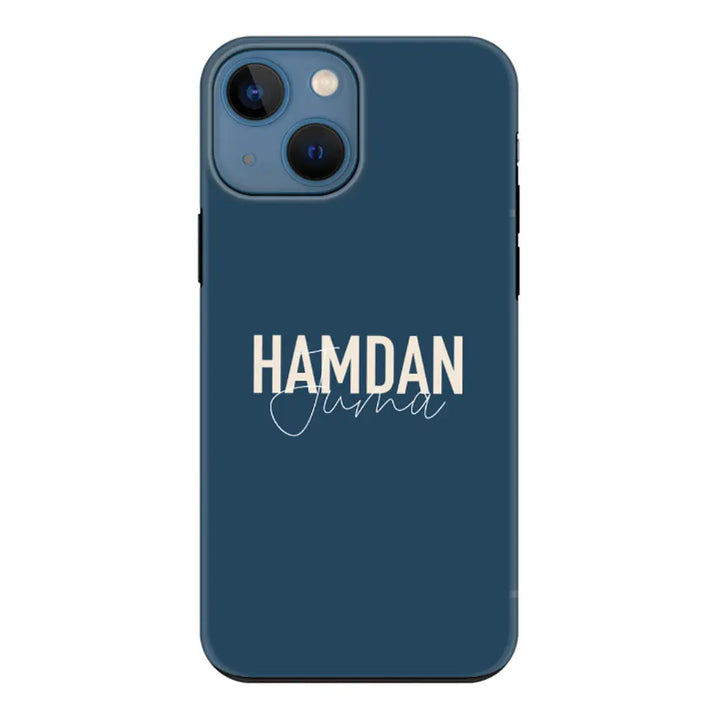 Apple iPhone 13 Mini / Tough Pro Personalized Name Horizontal, Phone Case - Stylizedd.com