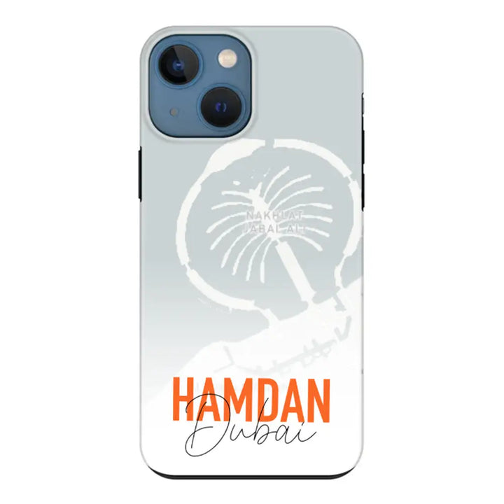 Apple iPhone 13 Mini / Tough Pro Personalized Location Map & Name, Phone Case - Stylizedd.com