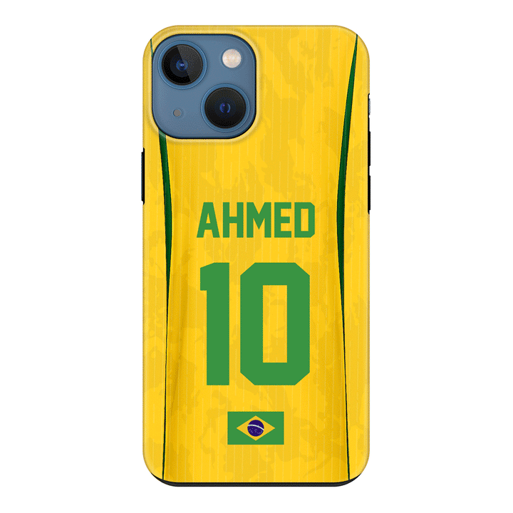 Apple iPhone 13 Mini / Tough Pro Personalized Football Jersey Phone Case Custom Name & Number - Stylizedd.com