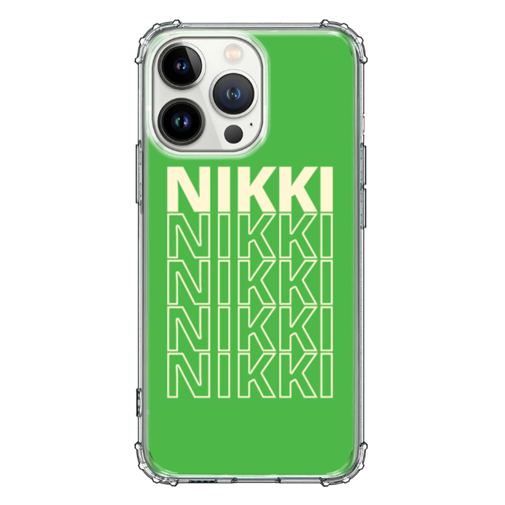 Apple iPhone 13 Pro / Rugged Black Repeated Monogram Phone Case - Stylizedd.com