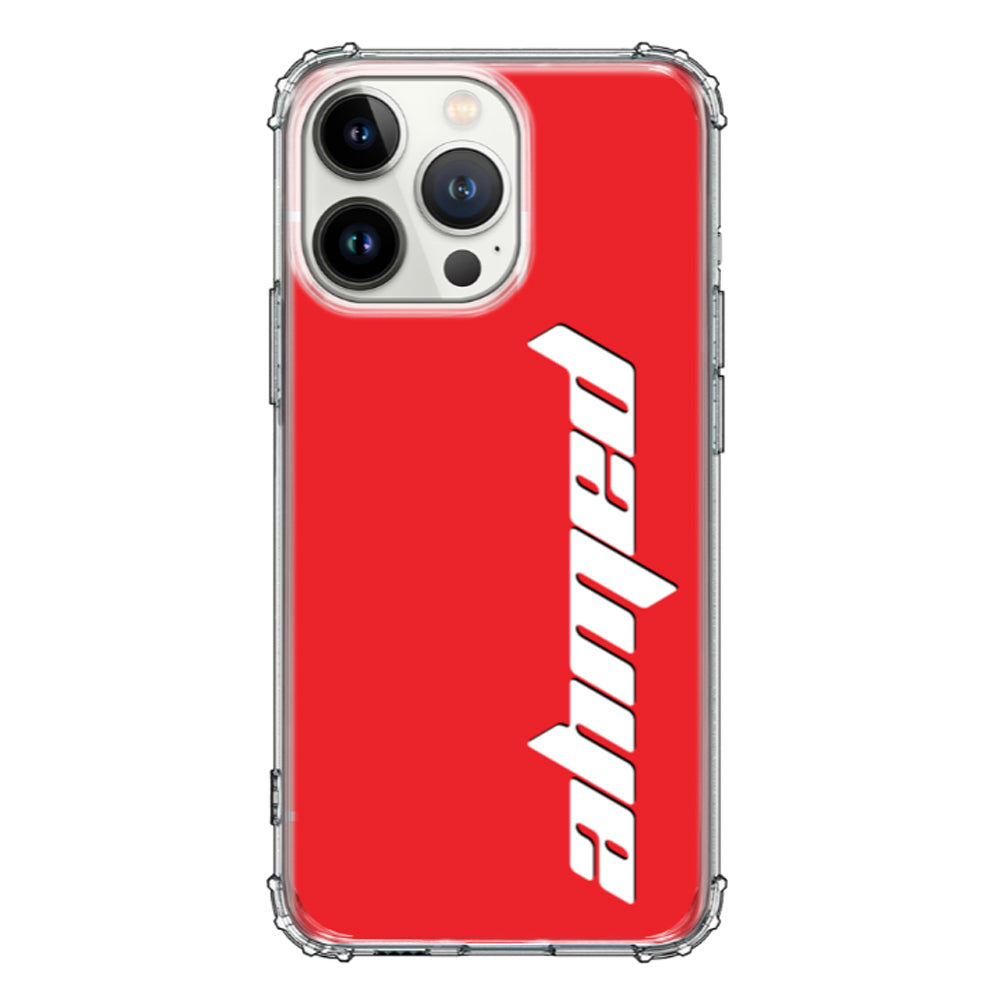 Apple iPhone 13 Pro / Rugged Black Custom Text, Vertical Name Phone Case - Stylizedd.com
