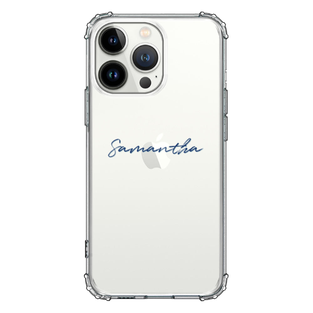 Apple iPhone 13 Pro / Rugged Black Custom Text, My Name Phone Case - Stylizedd.com