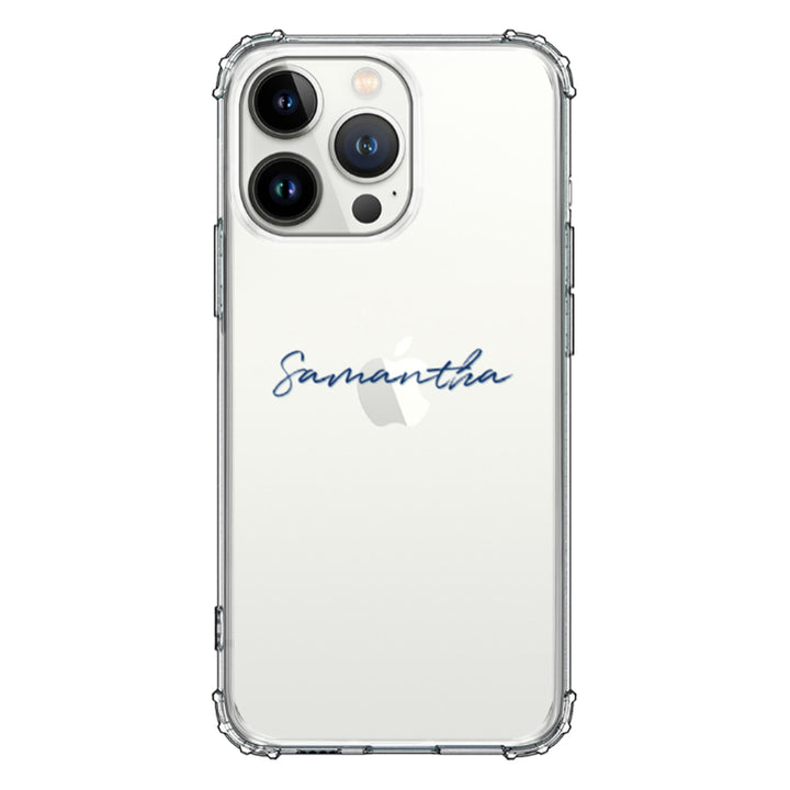 Apple iPhone 13 Pro / Rugged Black Custom Text, My Name Phone Case - Stylizedd.com