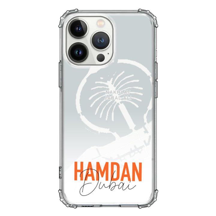 Apple iPhone 13 Pro / Rugged Black Personalized Location Map & Name, Phone Case - Stylizedd.com
