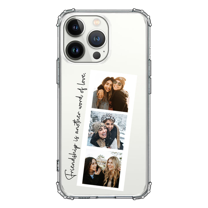 Apple iPhone 13 Pro / Rugged Black Custom Photo Strip Polaroid Style, Phone Case - Stylizedd.com