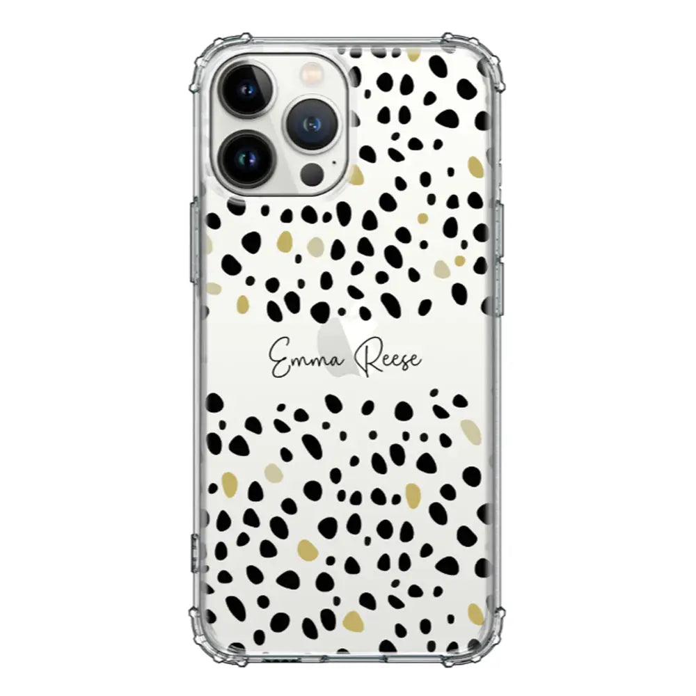 Apple iPhone 13 Pro Max / Clear Classic Phone Case Pebble Multi Color Custom Text, My Name Phone Case - Stylizedd