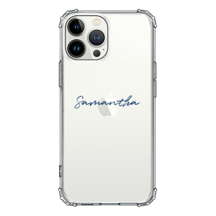 Apple iPhone 13 Pro Max / Rugged Black Custom Text, My Name Phone Case - Stylizedd.com