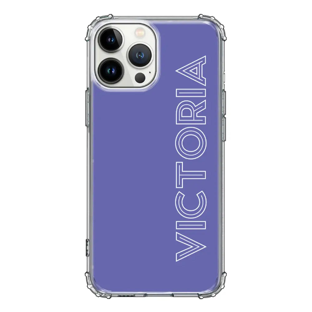 Apple iPhone 13 Pro Max / Clear Classic Personalized Name, Custom Phone Case - Stylizedd.com