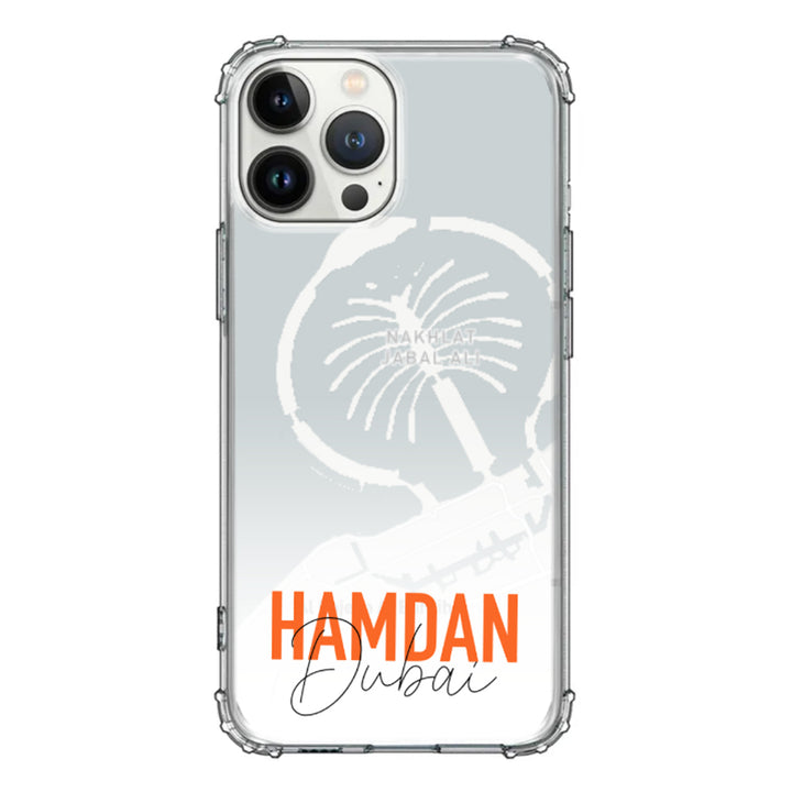 Apple iPhone 13 Pro Max / Rugged Black Personalized Location Map & Name, Phone Case - Stylizedd.com