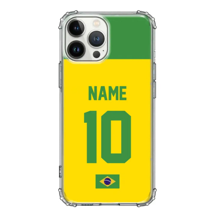 Apple iPhone 13 Pro Max / Clear Classic Personalized Football Jersey Phone Case Custom Name & Number - Stylizedd.com