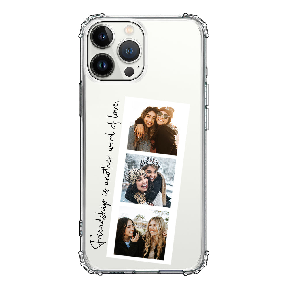 Apple iPhone 13 Pro Max / Rugged Black Custom Photo Strip Polaroid Style, Phone Case - Stylizedd.com