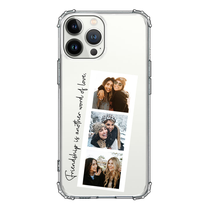 Apple iPhone 13 Pro Max / Rugged Black Custom Photo Strip Polaroid Style, Phone Case - Stylizedd.com