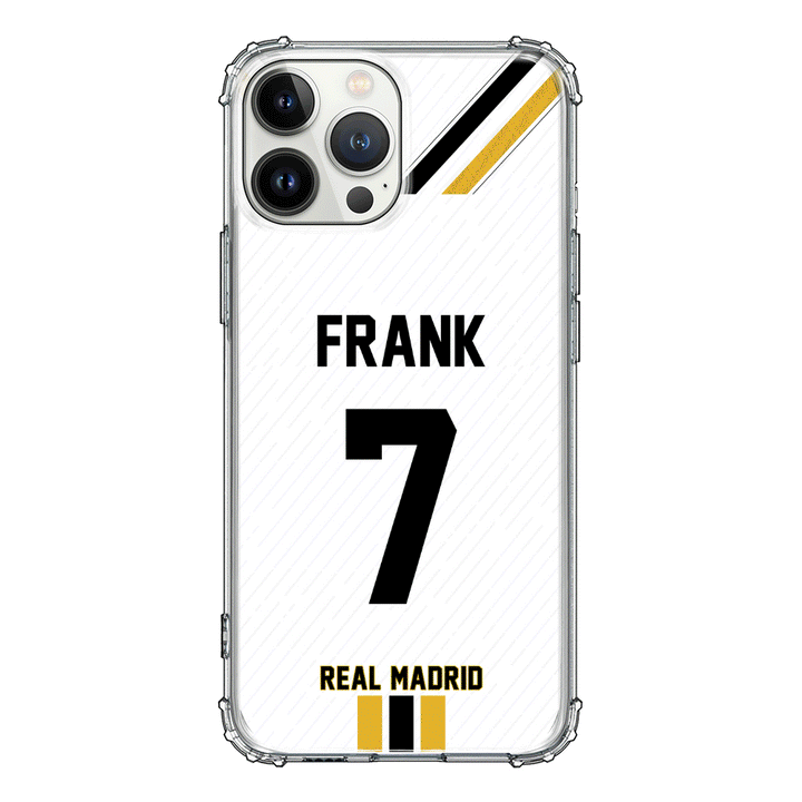 Apple iPhone 13 Pro Max / Rugged Black Personalized Football Clubs Jersey Phone Case Custom Name & Number - Stylizedd.com