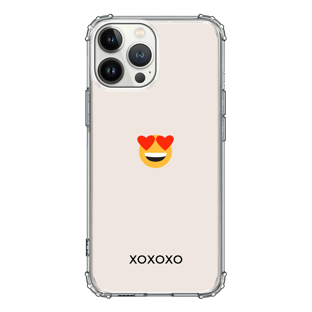 Apple iPhone 13 Pro Max / Rugged Black Custom Text Emojis Emoticons, Phone Case - Stylizedd.com