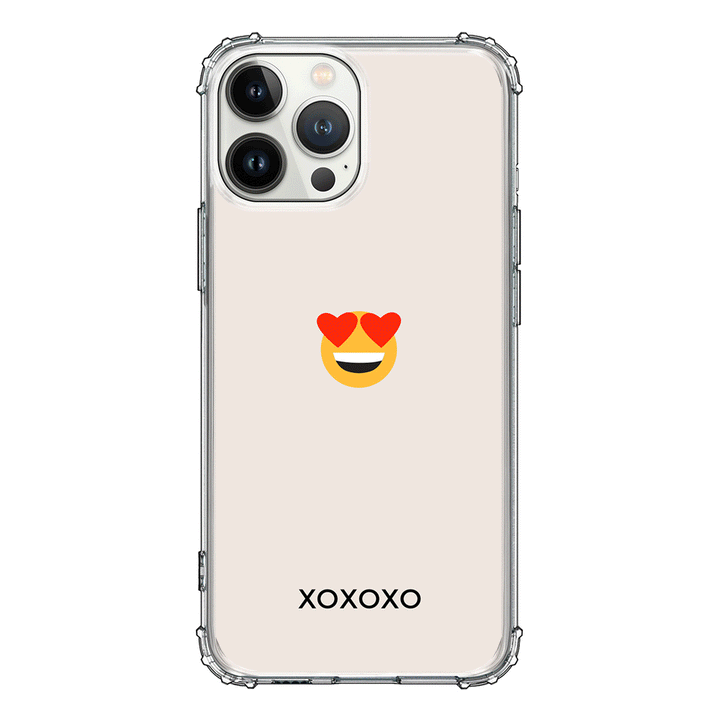 Apple iPhone 13 Pro Max / Rugged Black Custom Text Emojis Emoticons, Phone Case - Stylizedd.com