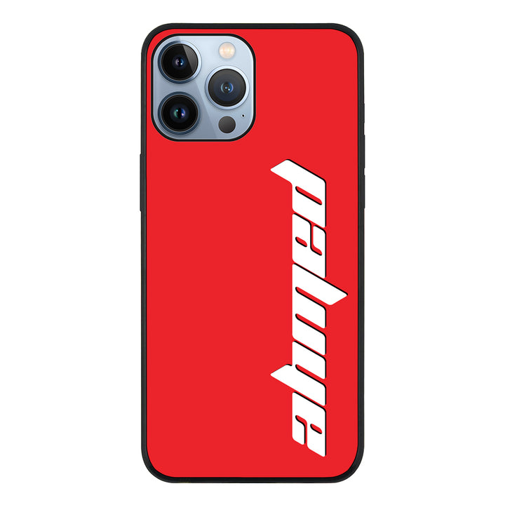 Apple iPhone 13 Pro Max / Tough Pro Custom Text, Vertical Name Phone Case - Stylizedd.com