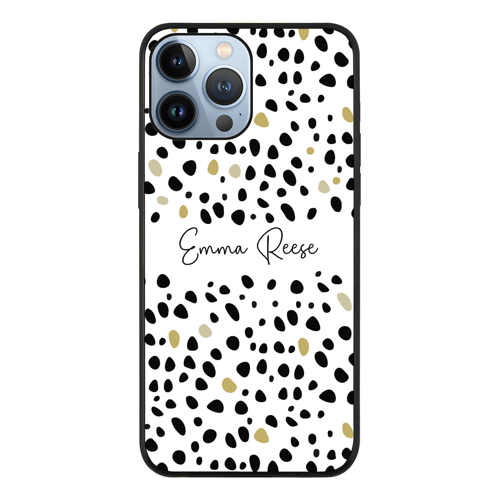 Apple iPhone 13 Pro Max / Tough Pro Pebble Multi Color Custom Text, My Name Phone Case - Stylizedd.com