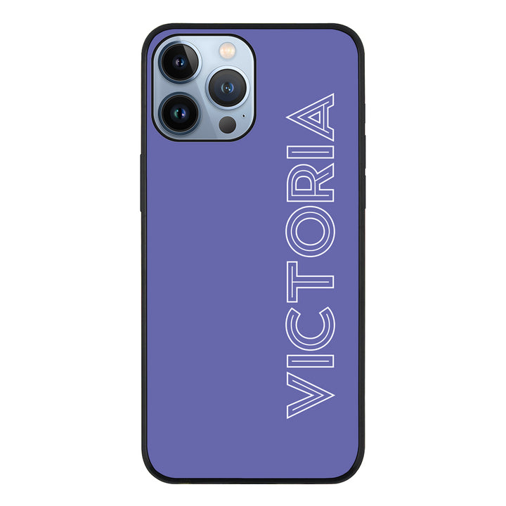 Apple iPhone 13 Pro Max / Rugged Black Personalized Name, Custom Phone Case - Stylizedd.com