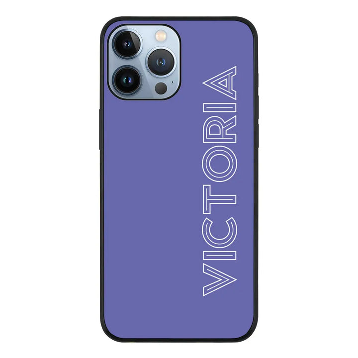 Apple iPhone 13 Pro Max / Rugged Black Personalized Name, Custom Phone Case - Stylizedd.com
