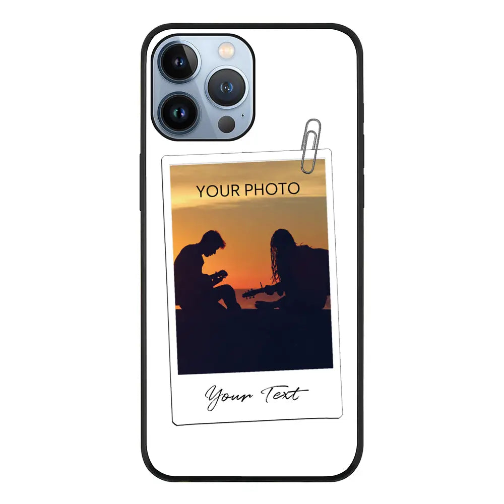 Apple iPhone 13 Pro Max / Rugged Black Polaroid Photo Phone Case - Stylizedd.com