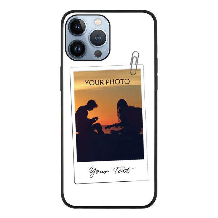 Apple iPhone 13 Pro Max / Rugged Black Polaroid Photo Phone Case - Stylizedd.com