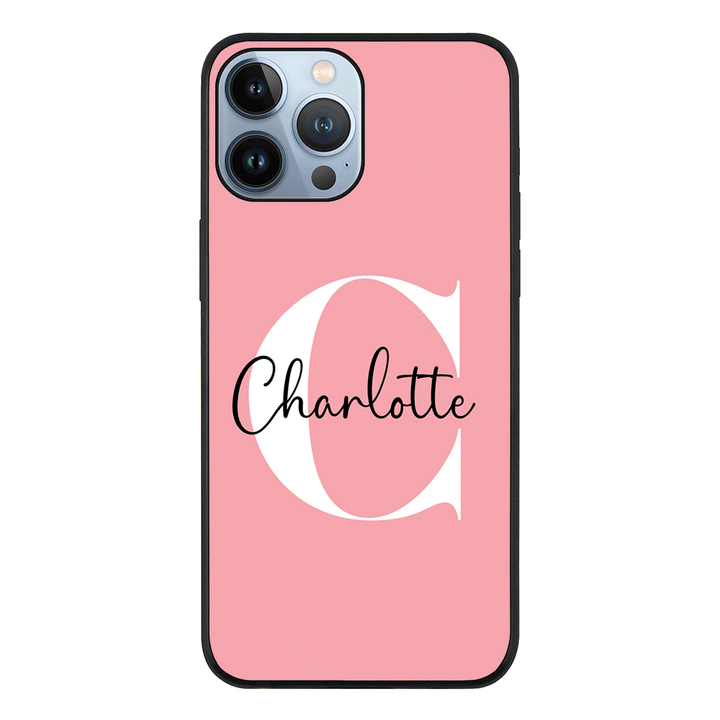 Apple iPhone 13 Pro Max / Tough Pro Custom Monogram Large Initial Name & Letter, Phone Case - Stylizedd.com