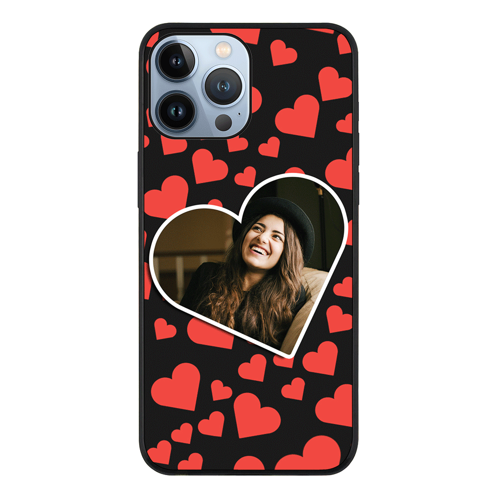 Apple iPhone 13 Pro Max / Tough Pro Custom Photo Heart shaped, Phone Case - Stylizedd.com