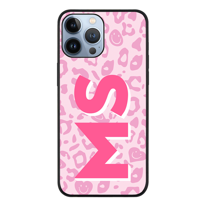Apple iPhone 13 Pro Max / Tough Pro Custom Monogram Initial 3D Shadow Text Seamless Pattern, Phone Case - Stylizedd.com