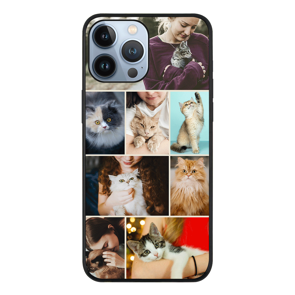 Apple iPhone 13 Pro Max / Tough Pro Personalised Photo Collage Grid Pet Cat, Phone Case - Stylizedd.com