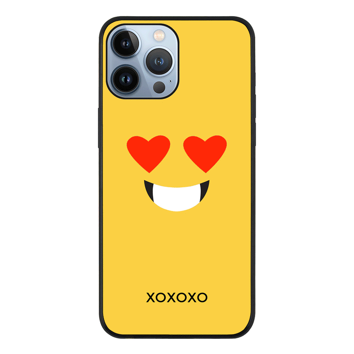 Apple iPhone 13 Pro Max / Tough Pro Custom Text Emojis Emoticons Face, Phone Case - Stylizedd.com