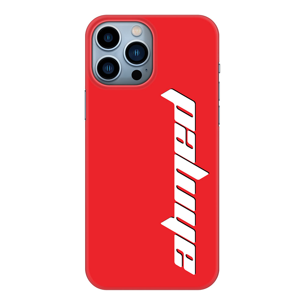 Apple iPhone 13 Pro Max / Clear Classic Custom Text, Vertical Name Phone Case - Stylizedd.com