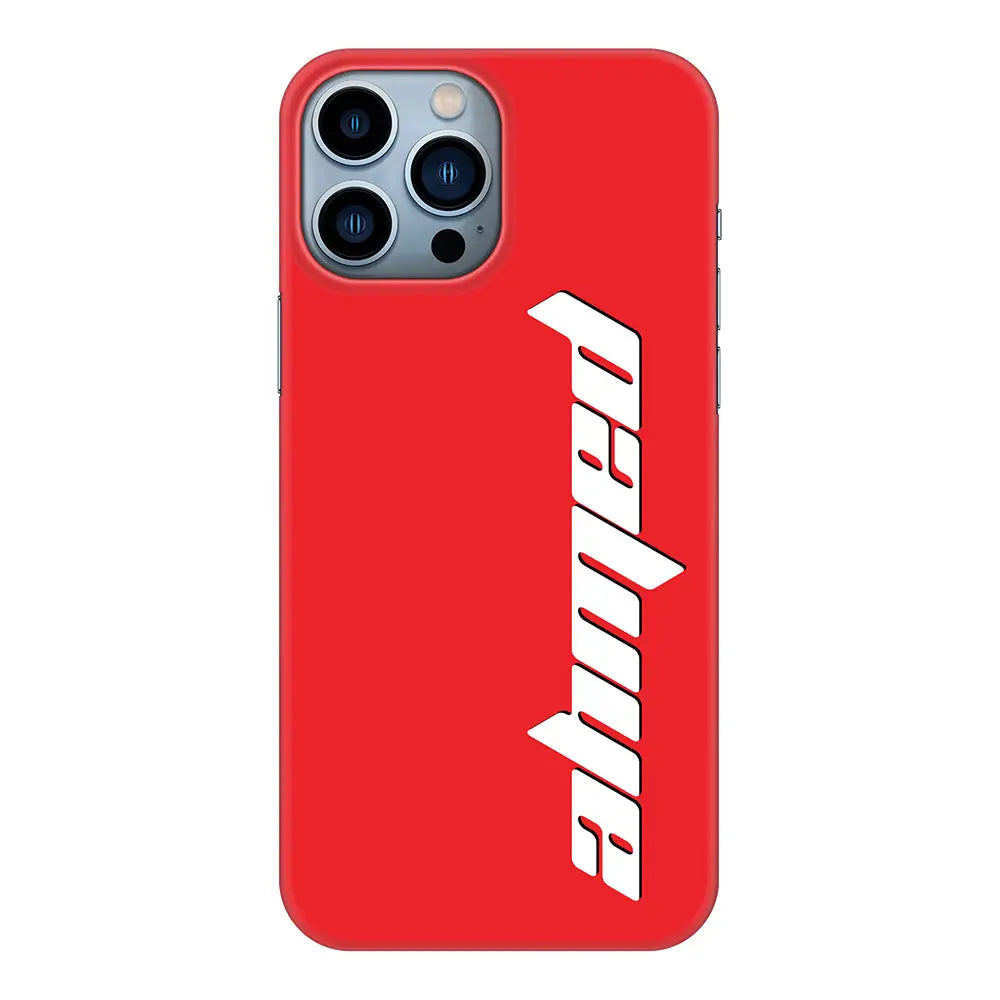 Apple iPhone 13 Pro Max / Snap Classic Custom Text, Vertical Name Phone Case - Stylizedd.com