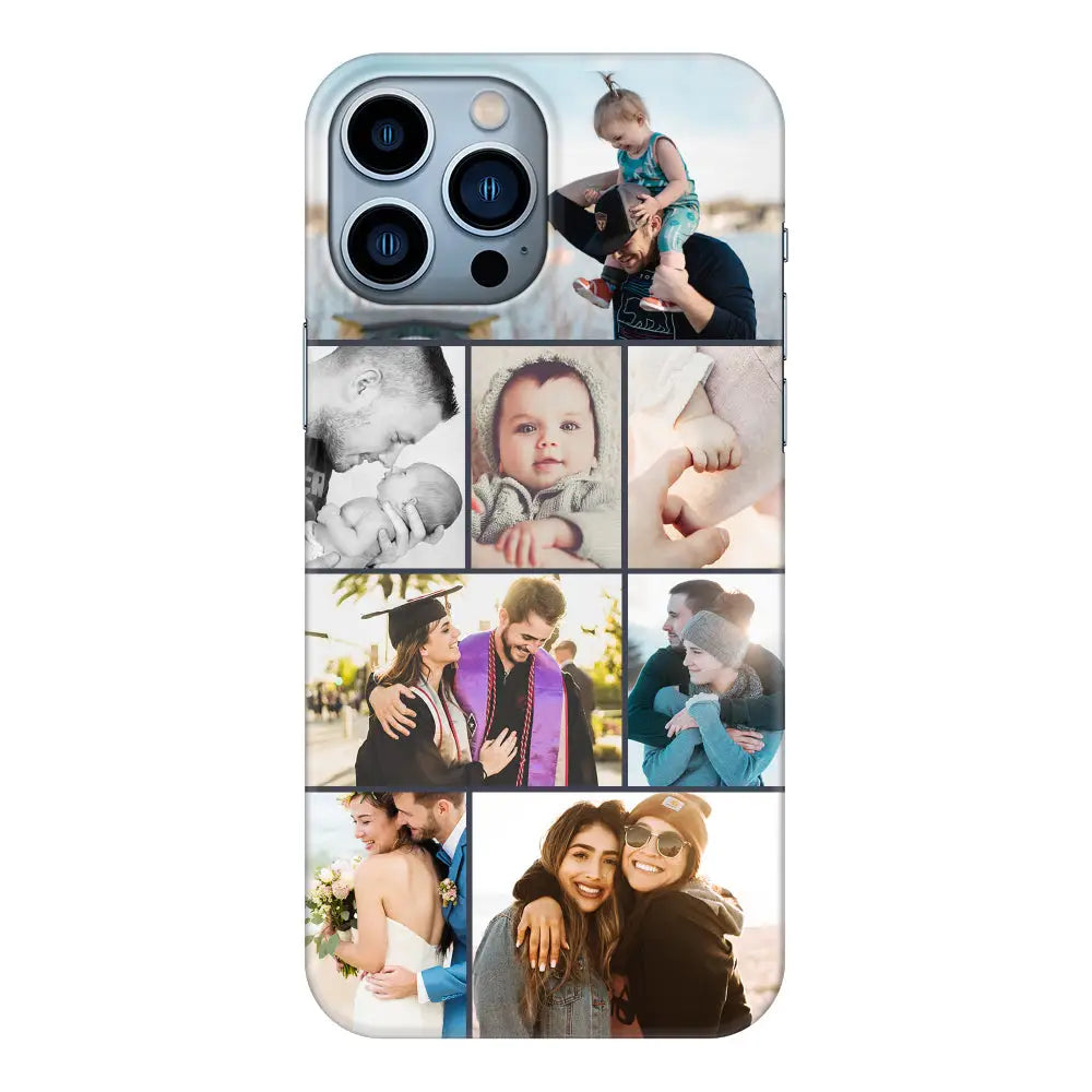 Apple iPhone 13 Pro Max / Snap Classic Personalised Photo Collage Grid Phone Case - Stylizedd.com