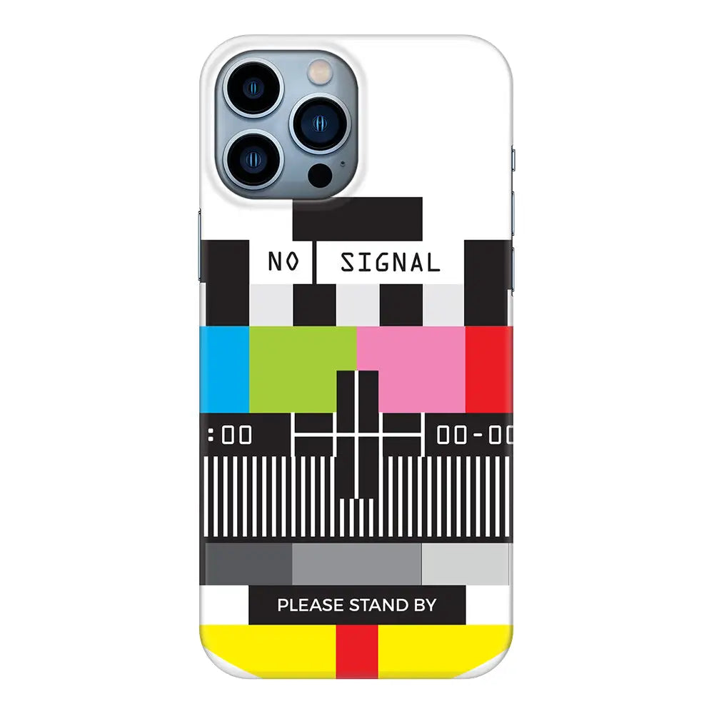 Apple iPhone 13 Pro Max / Snap Classic Personalized Text Retro No Signal TV Channel, Phone Case - Stylizedd.com