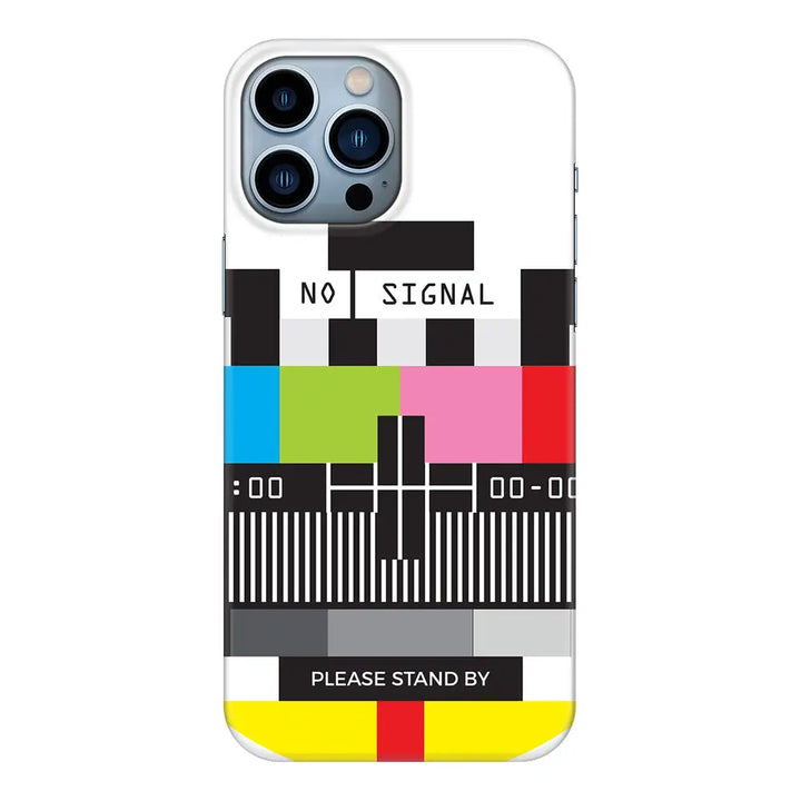 Apple iPhone 13 Pro Max / Snap Classic Personalized Text Retro No Signal TV Channel, Phone Case - Stylizedd.com