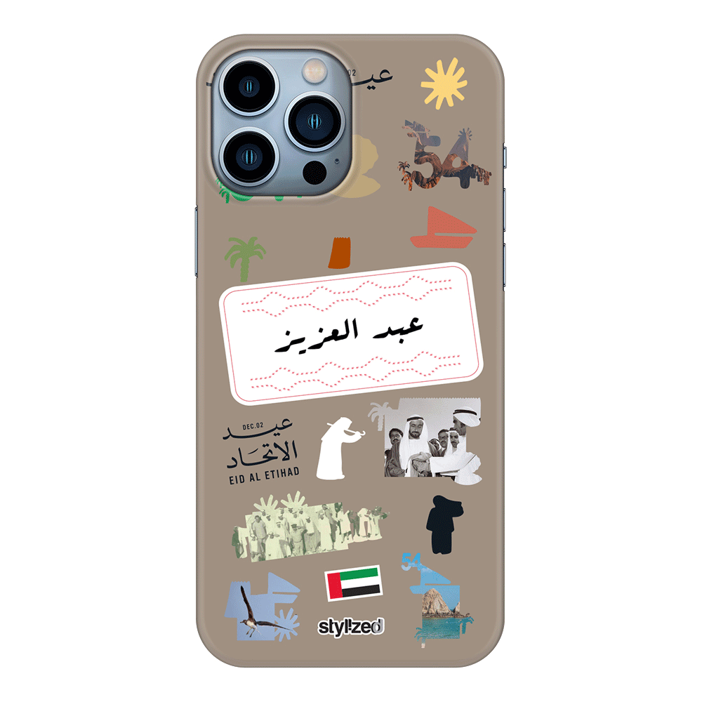 Apple iPhone 13 Pro Max / Snap Classic Custom Eid Al Etihad 54 National Day Sticker, Phone Case - Stylizedd.com