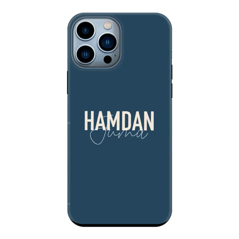 Apple iPhone 13 Pro Max / Tough Pro Personalized Name Horizontal, Phone Case - Stylizedd.com