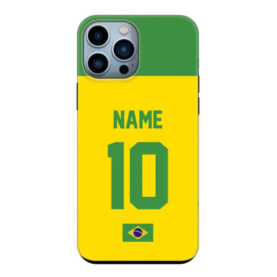 Apple iPhone 13 Pro Max / Tough Pro Phone Case Personalized Football Jersey Phone Case Custom Name & Number - Stylizedd.com