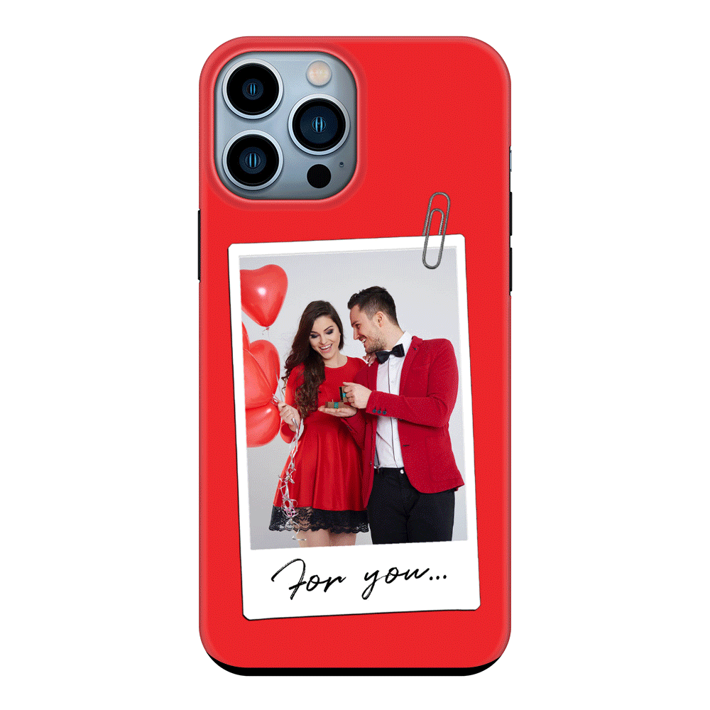 Apple iPhone 13 Pro Max / Snap Classic Personalized Polaroid Photo Valentine, Phone Case - Stylizedd.com