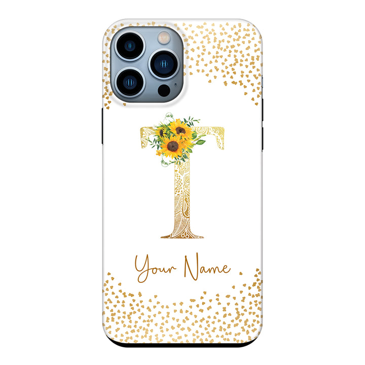 Apple iPhone 13 Pro Max / Snap Classic Floral Mandala Initial Phone Case - Stylizedd.com