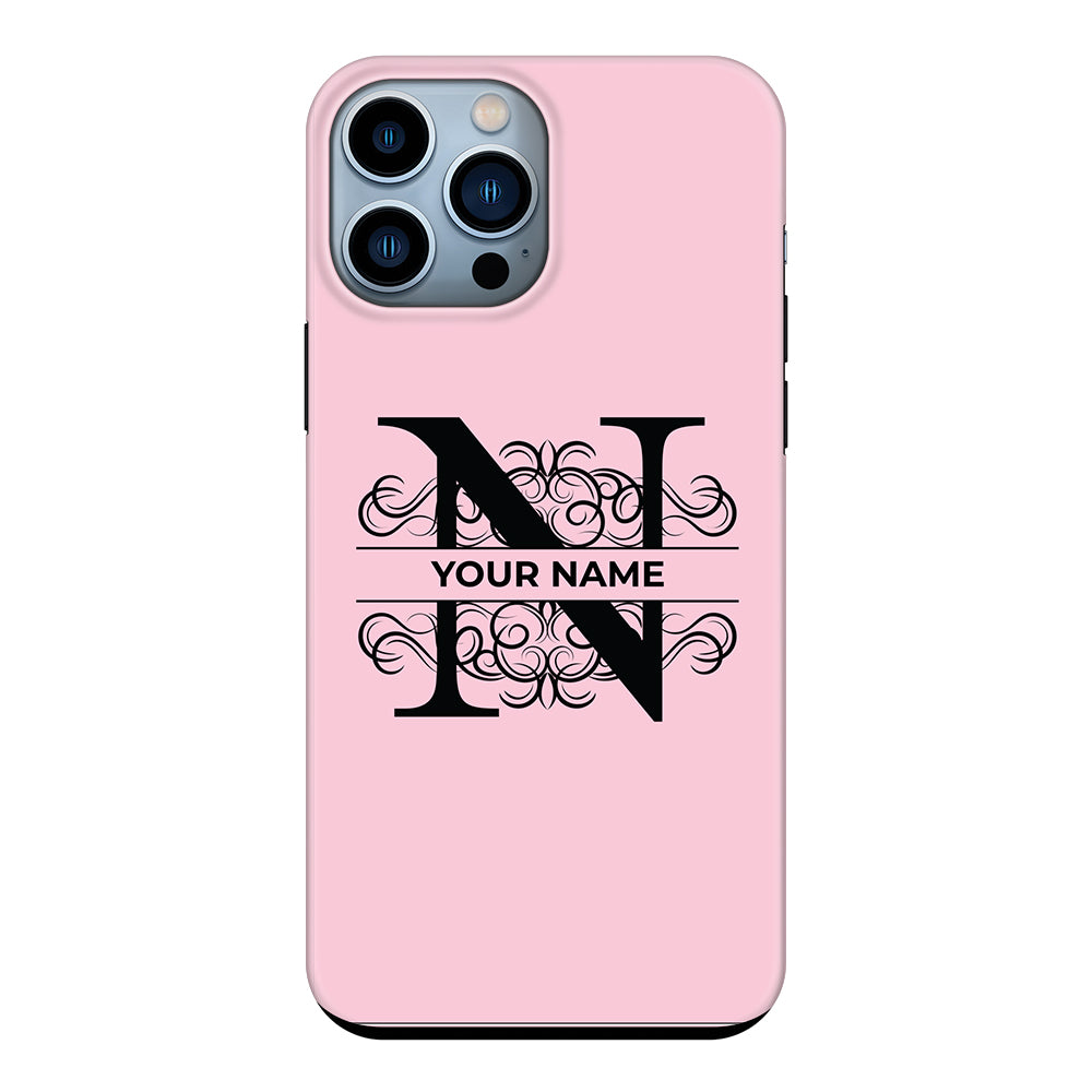 Apple iPhone 13 Pro Max / Snap Classic Split Floral Initial Phone Case - Stylizedd.com