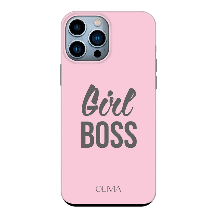 Apple iPhone 13 Pro Max / Tough Pro Personalized Name Girl Boss, Phone Case - Stylizedd.com