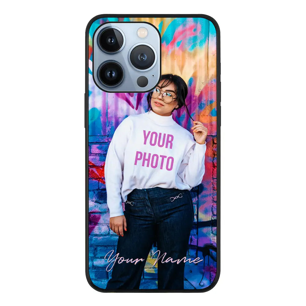 Apple iPhone 13 Pro / Rugged Black Custom Photo, My Style Phone Case - Stylizedd.com