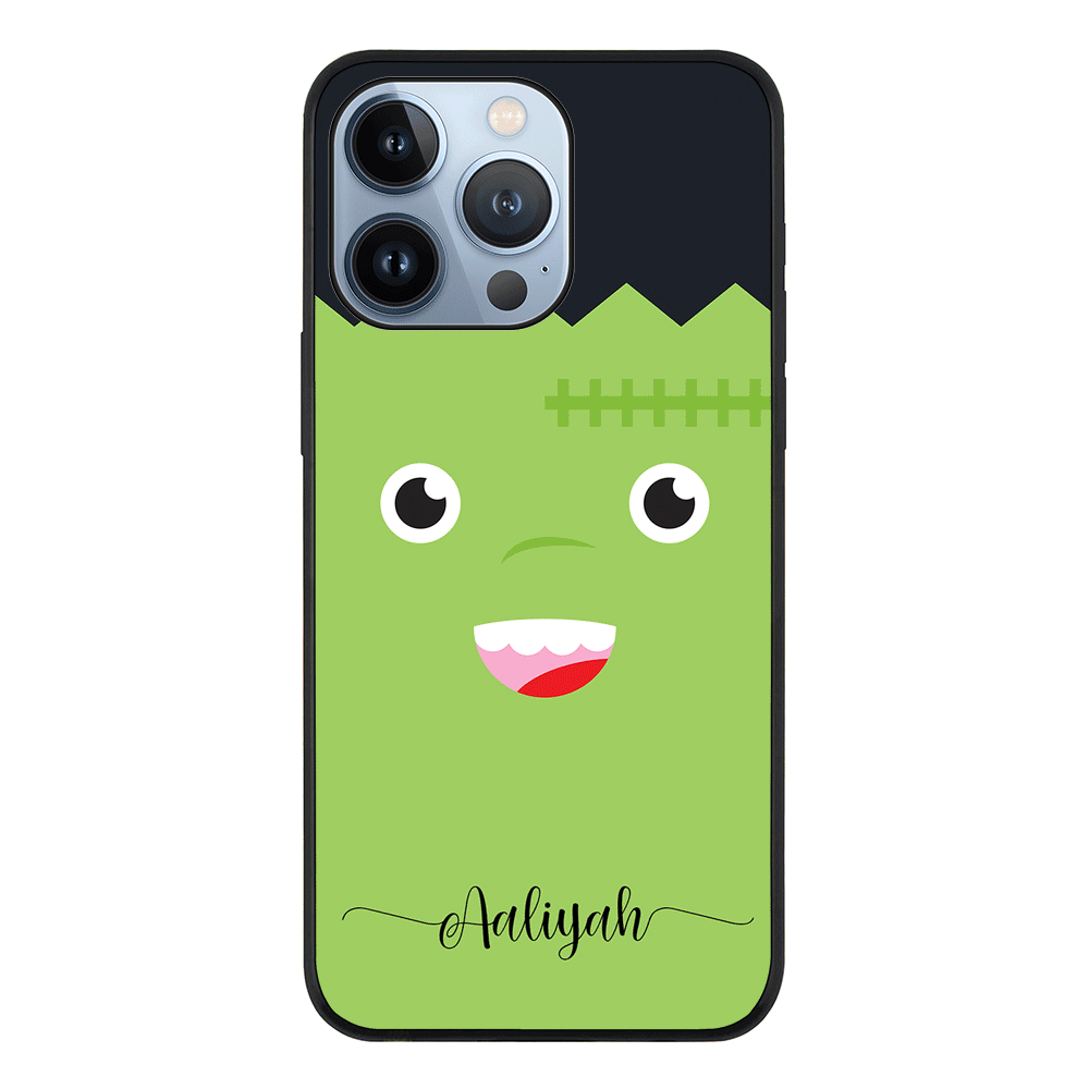 Apple iPhone 13 Pro / Rugged Black Personalized Text Cute Monsters, Phone Case - Stylizedd.com