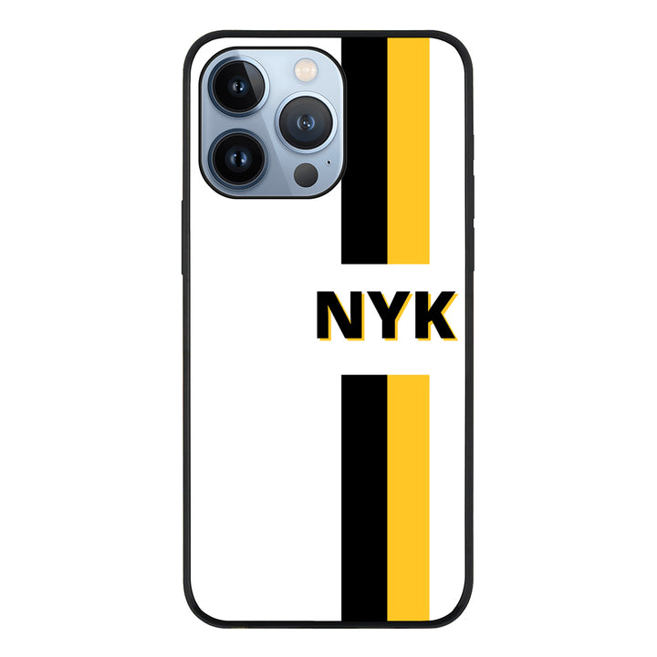 Apple iPhone 13 Pro / Tough Pro Custom Striped Monogram Phone Case - Stylizedd.com