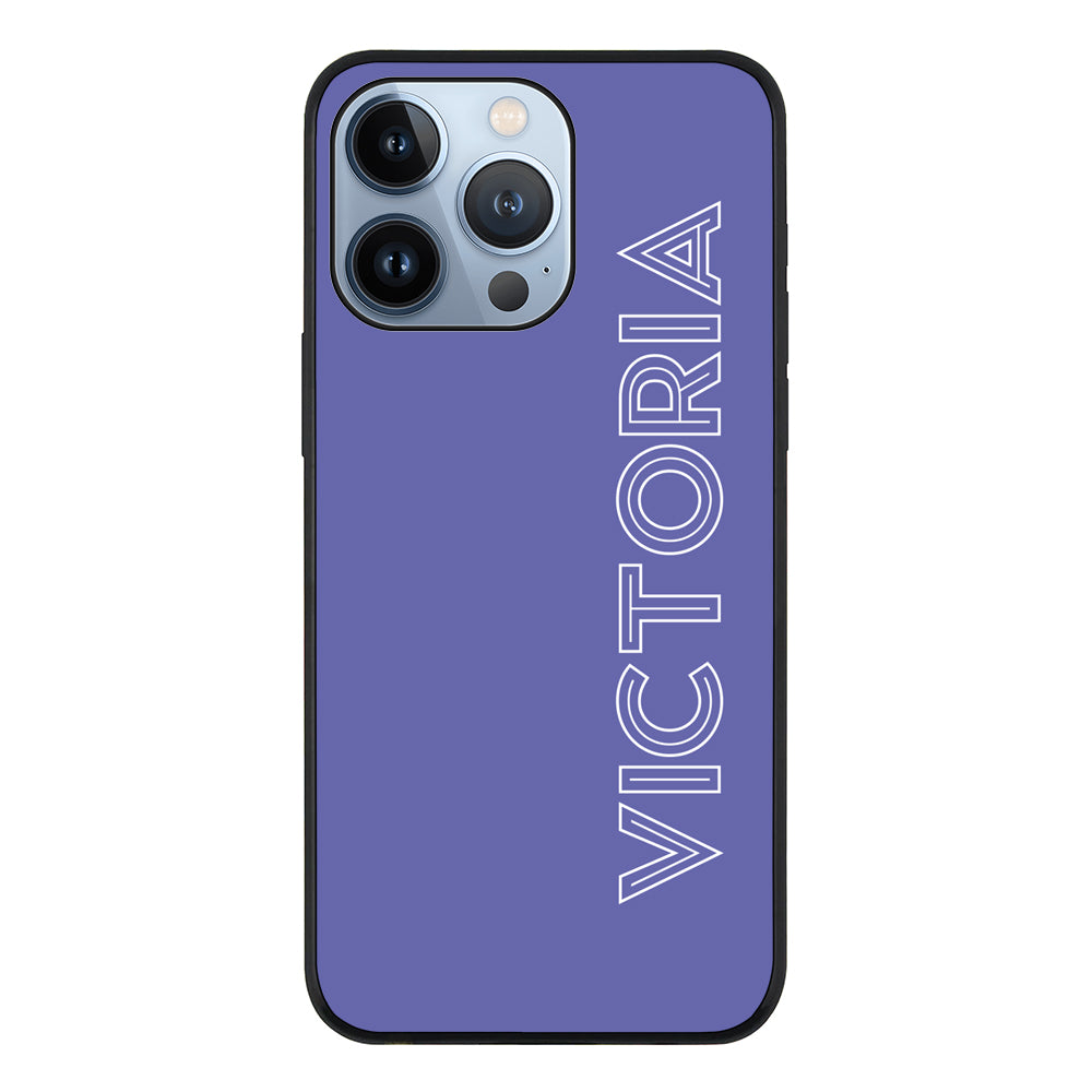 Apple iPhone 13 Pro / Rugged Black Personalized Name, Custom Phone Case - Stylizedd.com