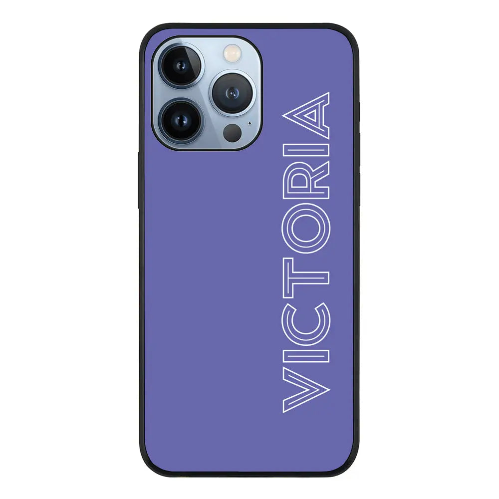Apple iPhone 13 Pro / Rugged Black Personalized Name, Custom Phone Case - Stylizedd.com
