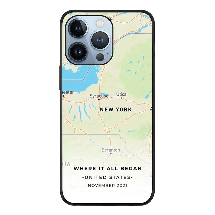 Apple iPhone 13 Pro / Tough Pro Personalized map, Phone Case - Stylizedd.com