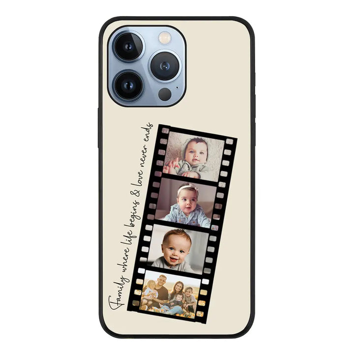 Apple iPhone 13 Pro / Rugged Black Custom Film Strips Personalised Movie Strip, Phone Case - Stylizedd.com